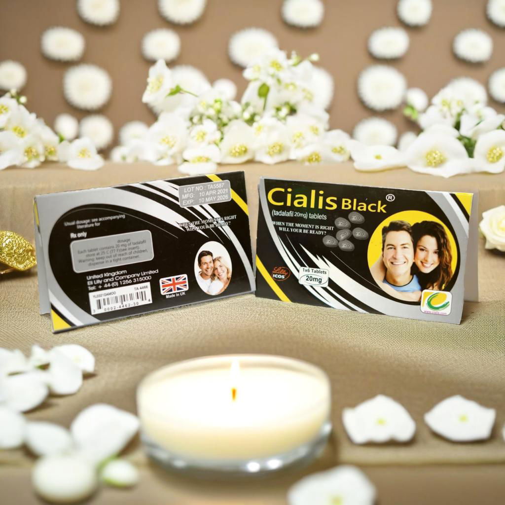 Cialis Black 20 mg Tablets 💊 | Long-Lasting Power, Stamina & Performance Booster for Men 💪