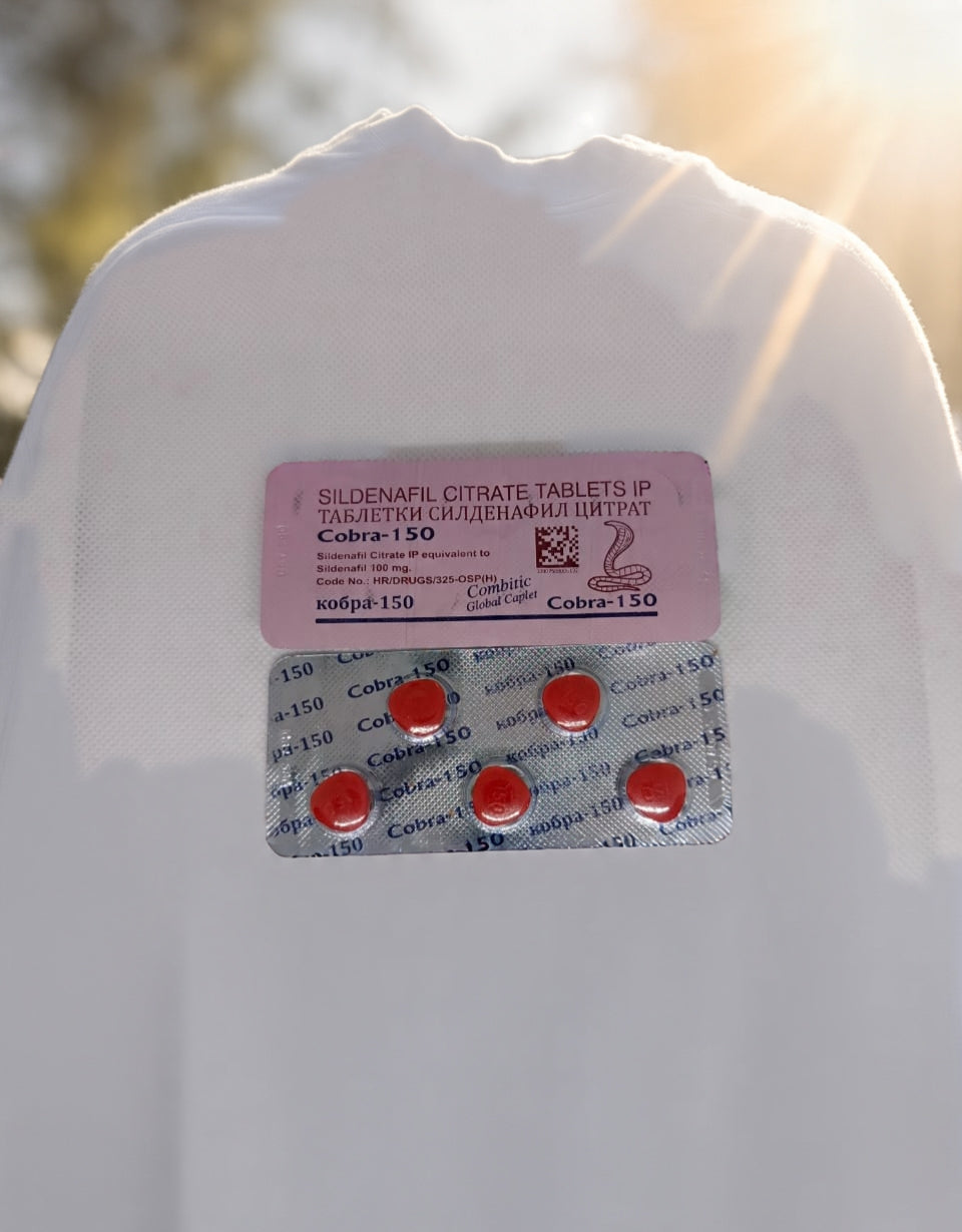 Black Cobra 150mg Film Caplet Tablets