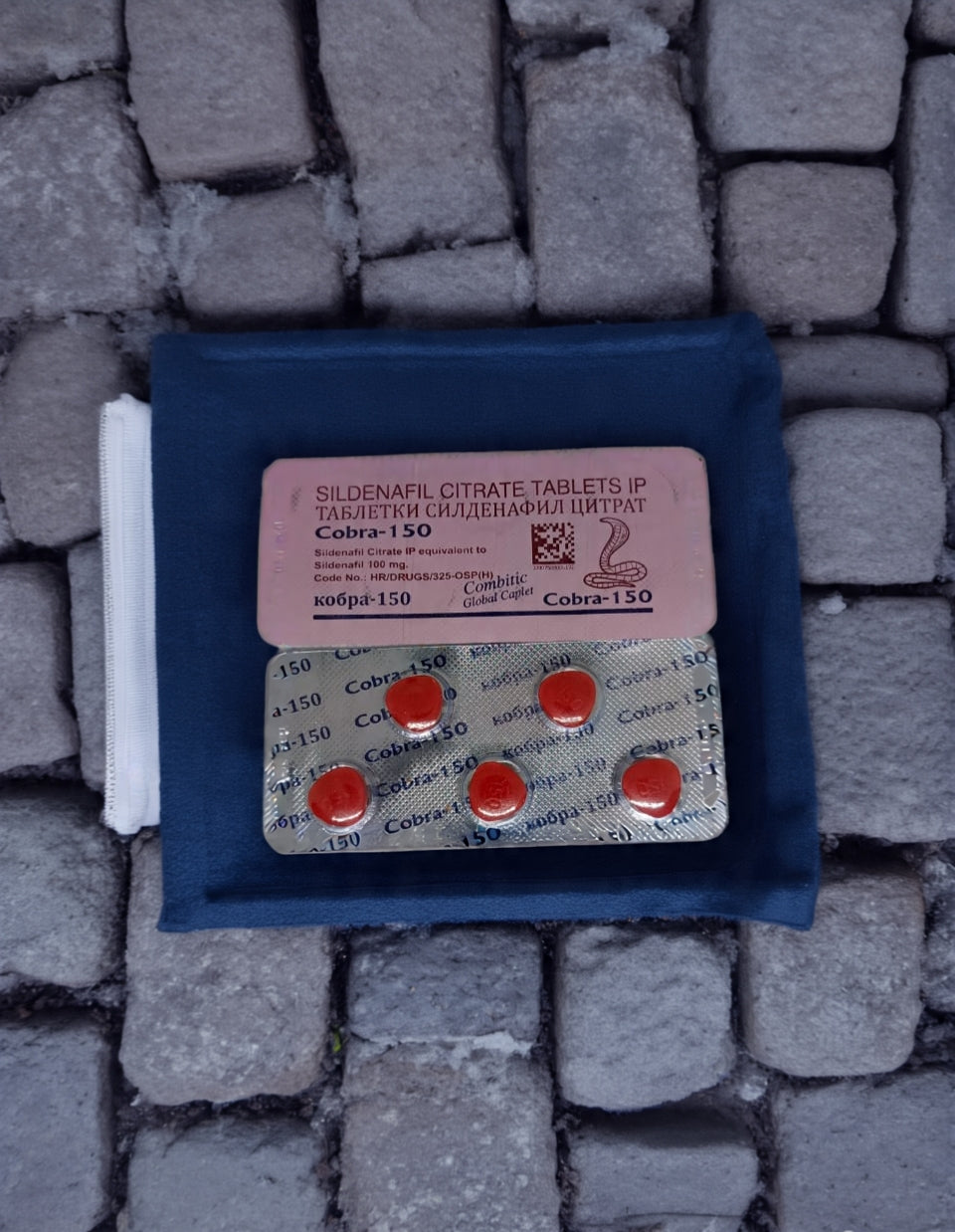 Black Cobra 150mg Film Caplet Tablets